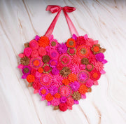 Felt Floral Heart Wreath - Style 4 - image 2
