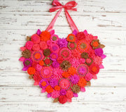 Felt Floral Heart Wreath - Style 4 - image 4