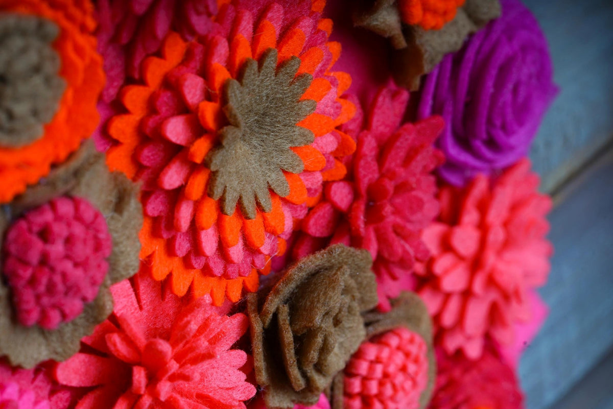 Felt Floral Heart Wreath - Style 4 - image 6