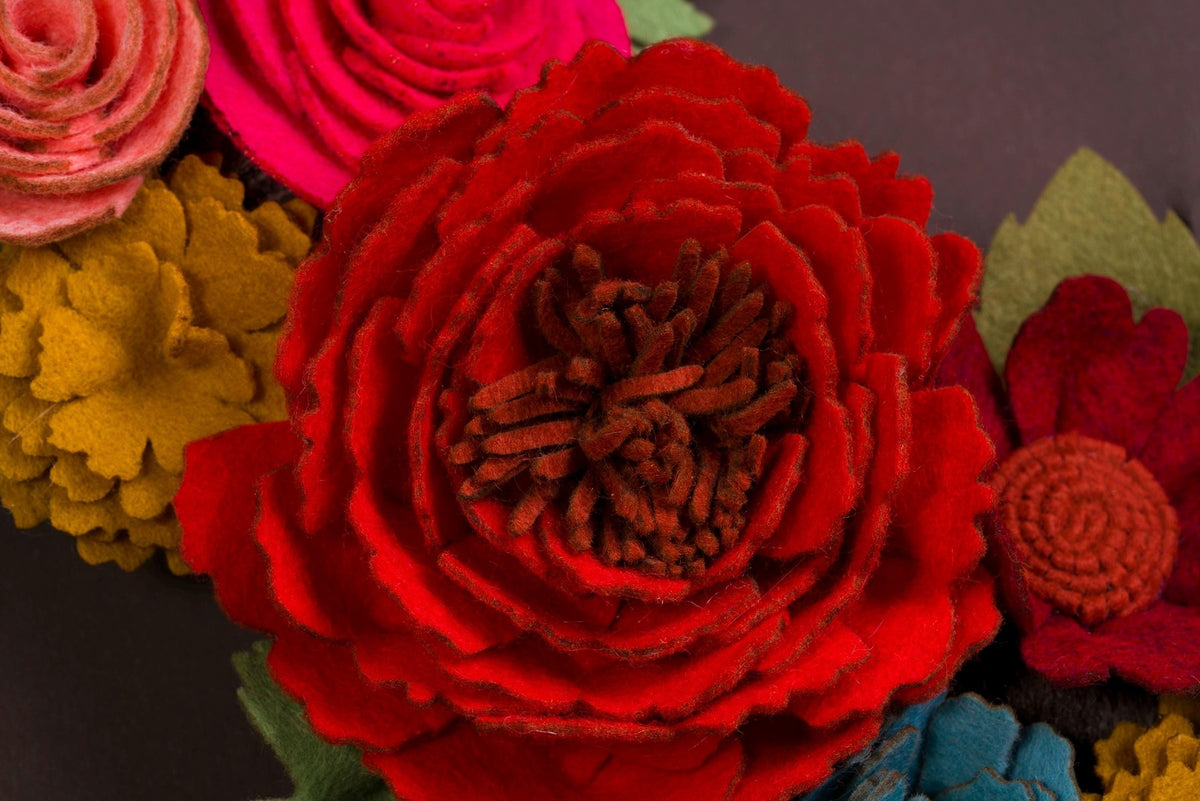 Felt Floral Wreath - image 8