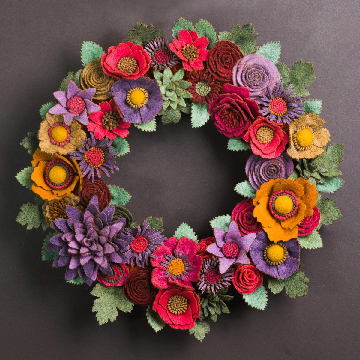 Felt Floral Wreath - Style 2 - image 2