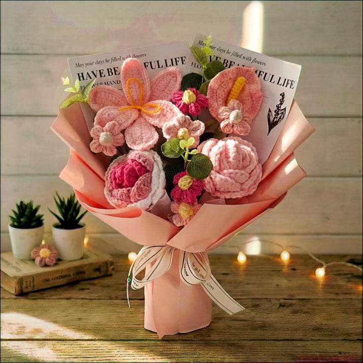 Large Mixed Crochet Flower Bouquet - image 1