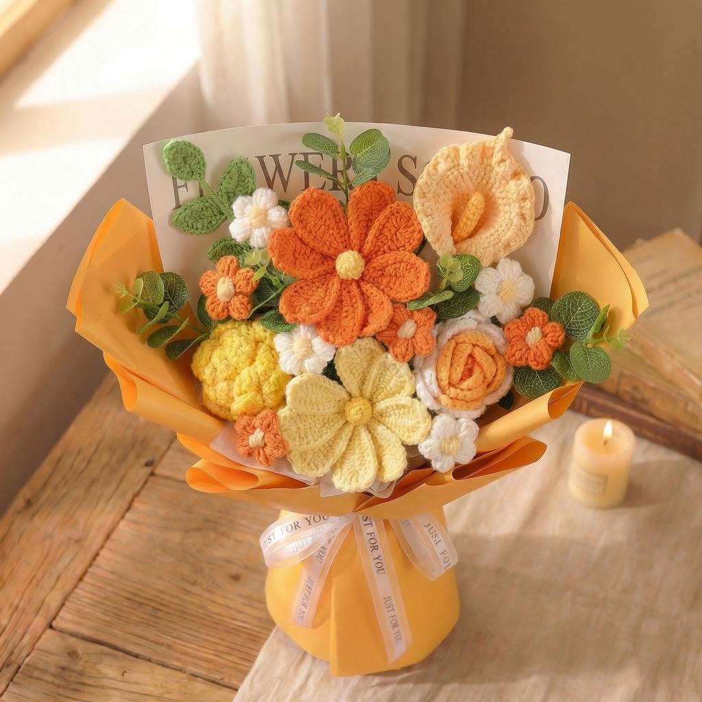 Luxury Crochet Flower Bouquet - image 4
