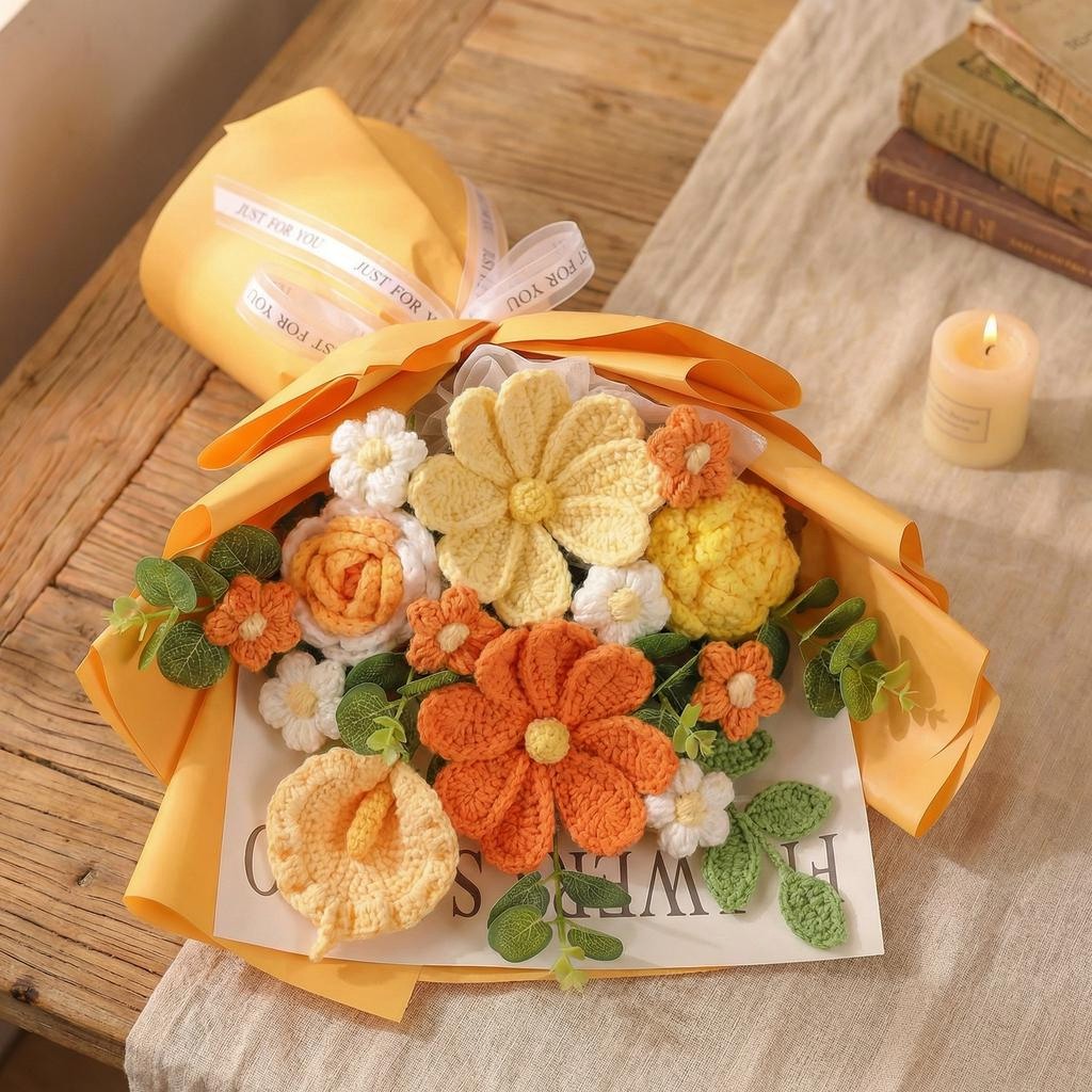 Luxury Crochet Flower Bouquet - image 5
