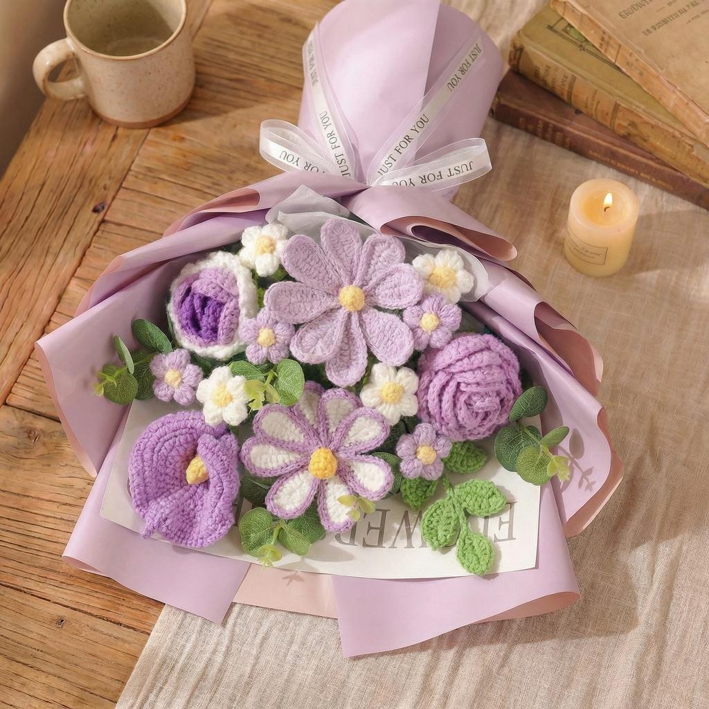 Luxury Crochet Flower Bouquet - image 9