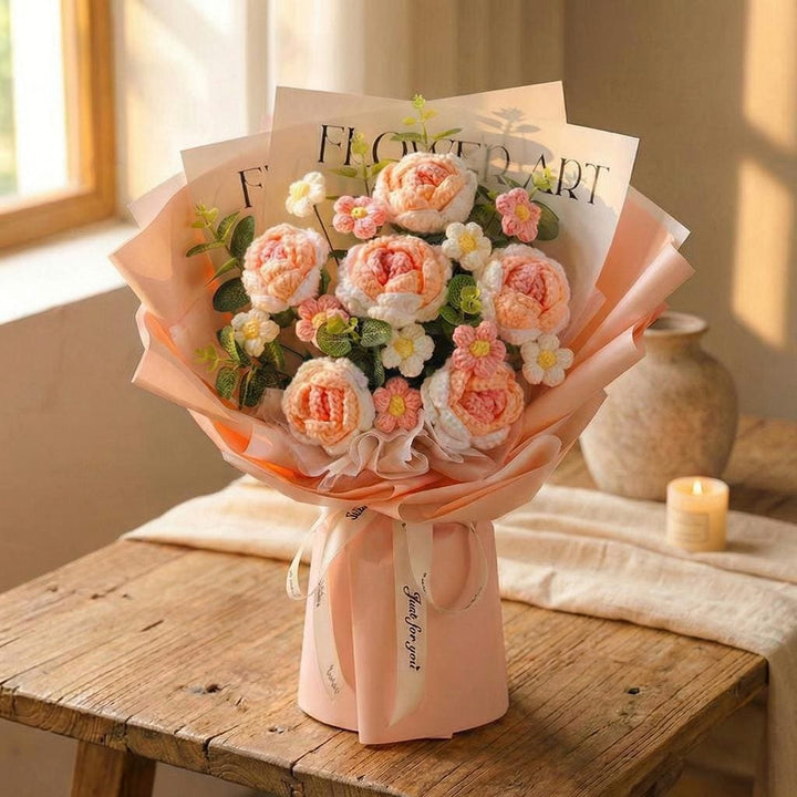Luxury Crochet Rose Bouquet - image 1