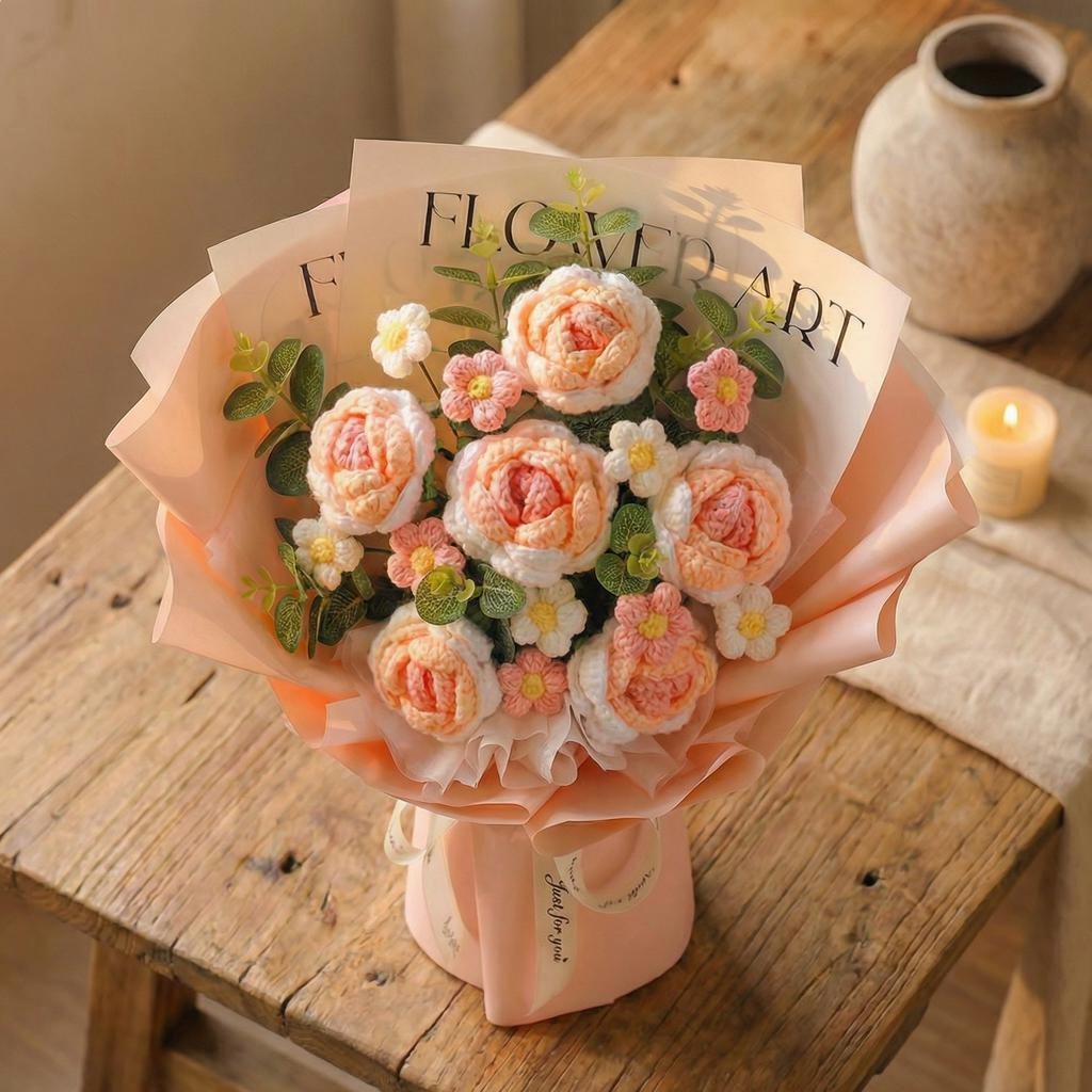 Luxury Crochet Rose Bouquet - image 2