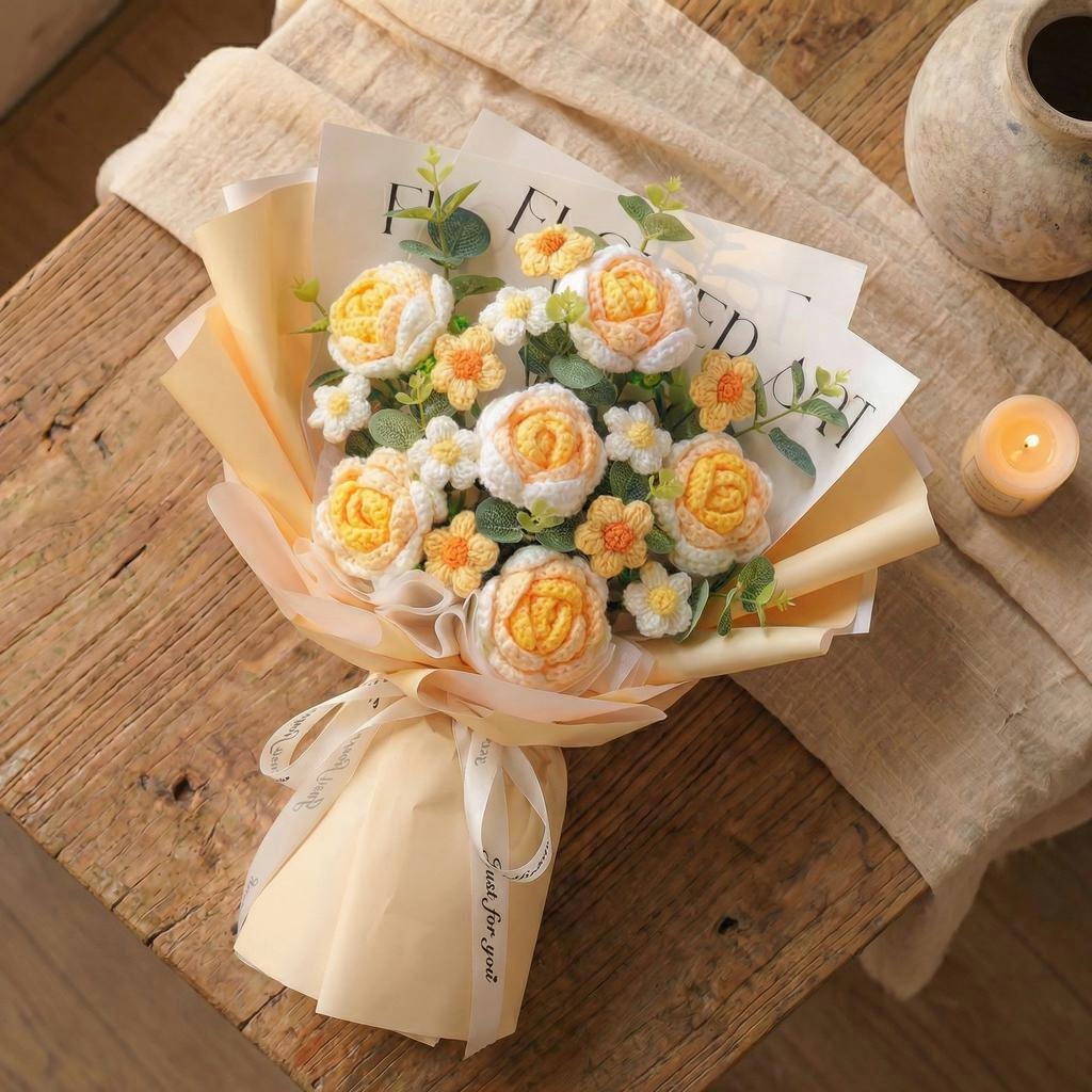 Luxury Crochet Rose Bouquet - image 5