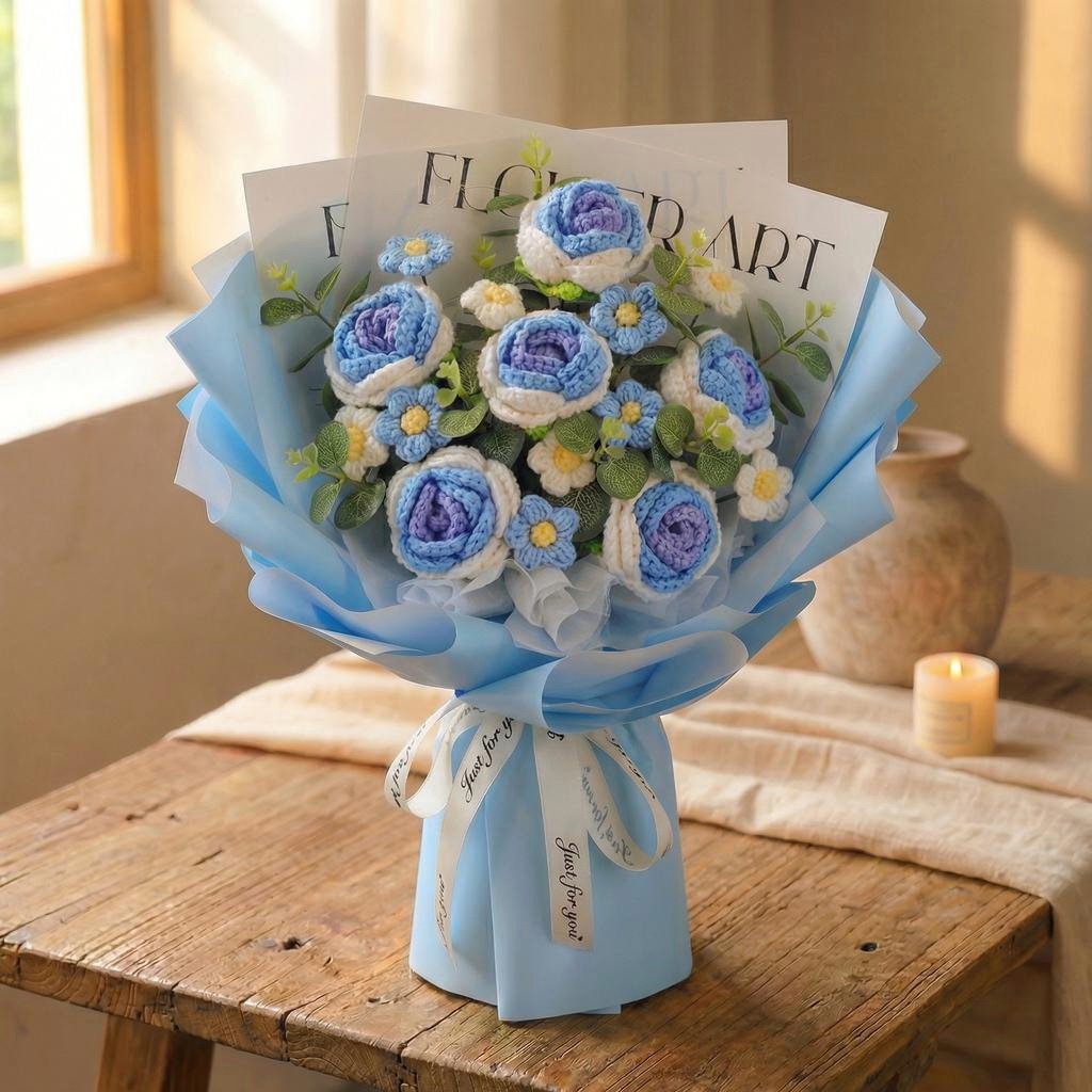 Luxury Crochet Rose Bouquet - image 6