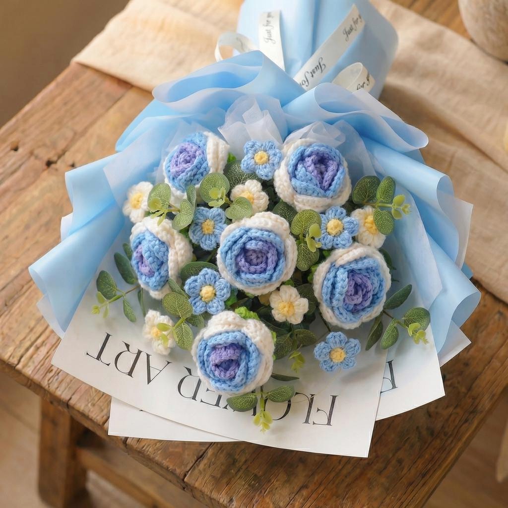 Luxury Crochet Rose Bouquet - image 7