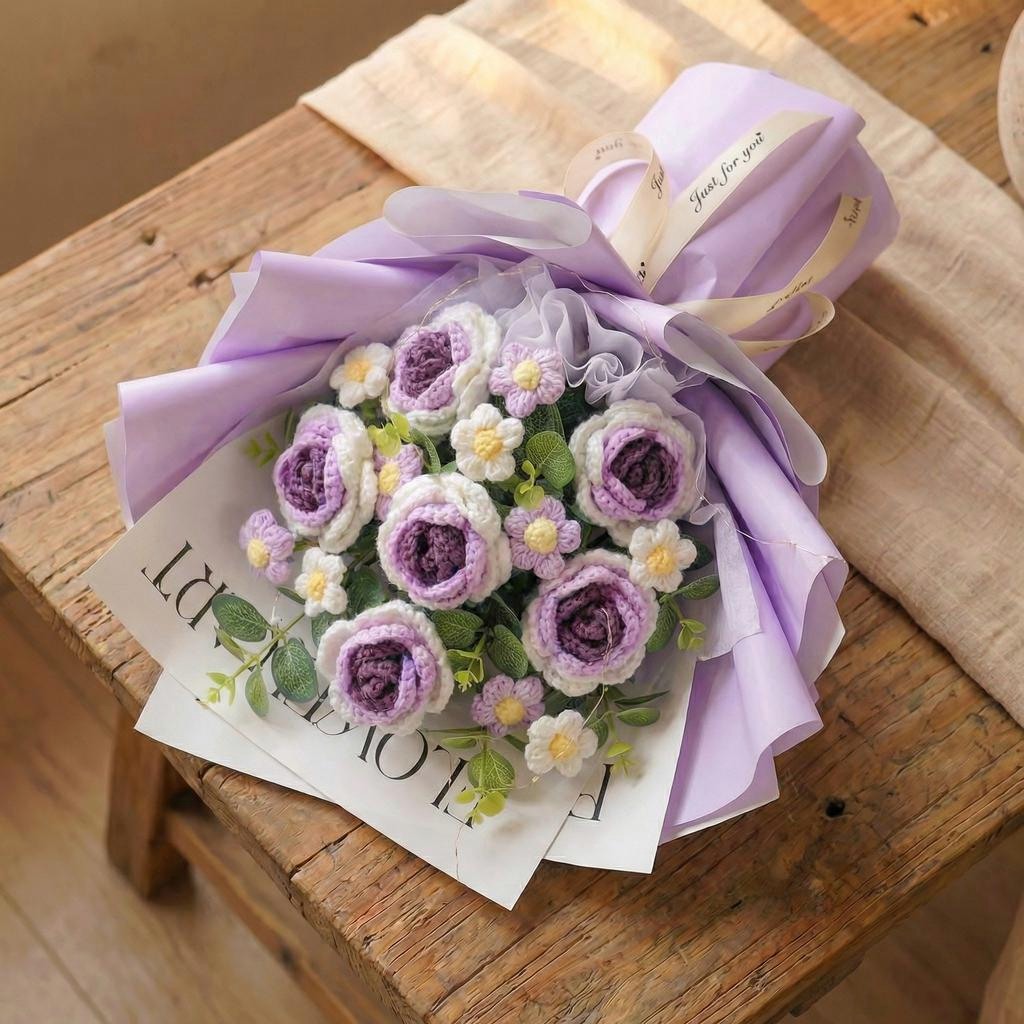 Luxury Crochet Rose Bouquet - image 9