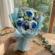 Pastel Crochet Rose Bouquet - image 1