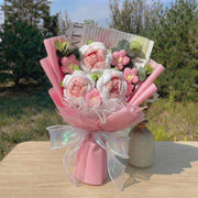 Pastel Crochet Rose Bouquet - image 6