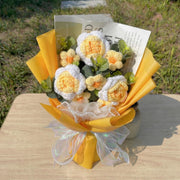 Pastel Crochet Rose Bouquet - image 9