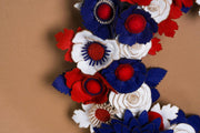 Red White and Blue Felt Wreath - image 5