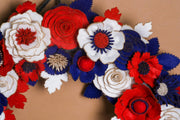 Red White and Blue Felt Wreath - image 6