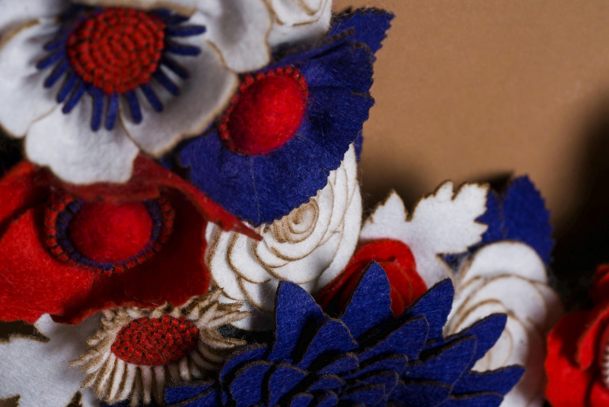 Red White and Blue Felt Wreath - image 8