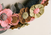 Rustic Felt Floral Wreath - image 4
