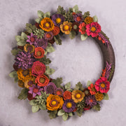 Rustic Felt Floral Wreath - Style 2 - image 2