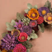 Rustic Felt Floral Wreath - Style 2 - image 5