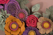 Rustic Felt Floral Wreath - Style 2 - image 8
