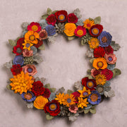 Rustic Felt Floral Wreath - Style 3 - image 3