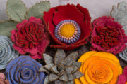 Rustic Felt Floral Wreath - Style 3 - image 4