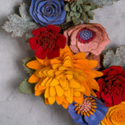 Rustic Felt Floral Wreath - Style 3 - image 10