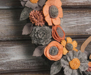 Rustic Felt Floral Wreath - Style 4 - image 4