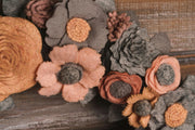 Rustic Felt Floral Wreath - Style 4 - image 8