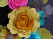 Rustic Felt Floral Wreath - Style 5 - image 7