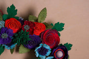 Rustic Felt Floral Wreath - Style 6 - image 4