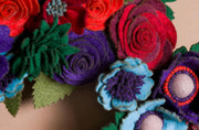 Rustic Felt Floral Wreath - Style 6 - image 8