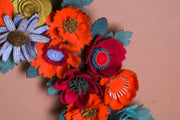 Rustic Felt Floral Wreath - Style 7 - image 8