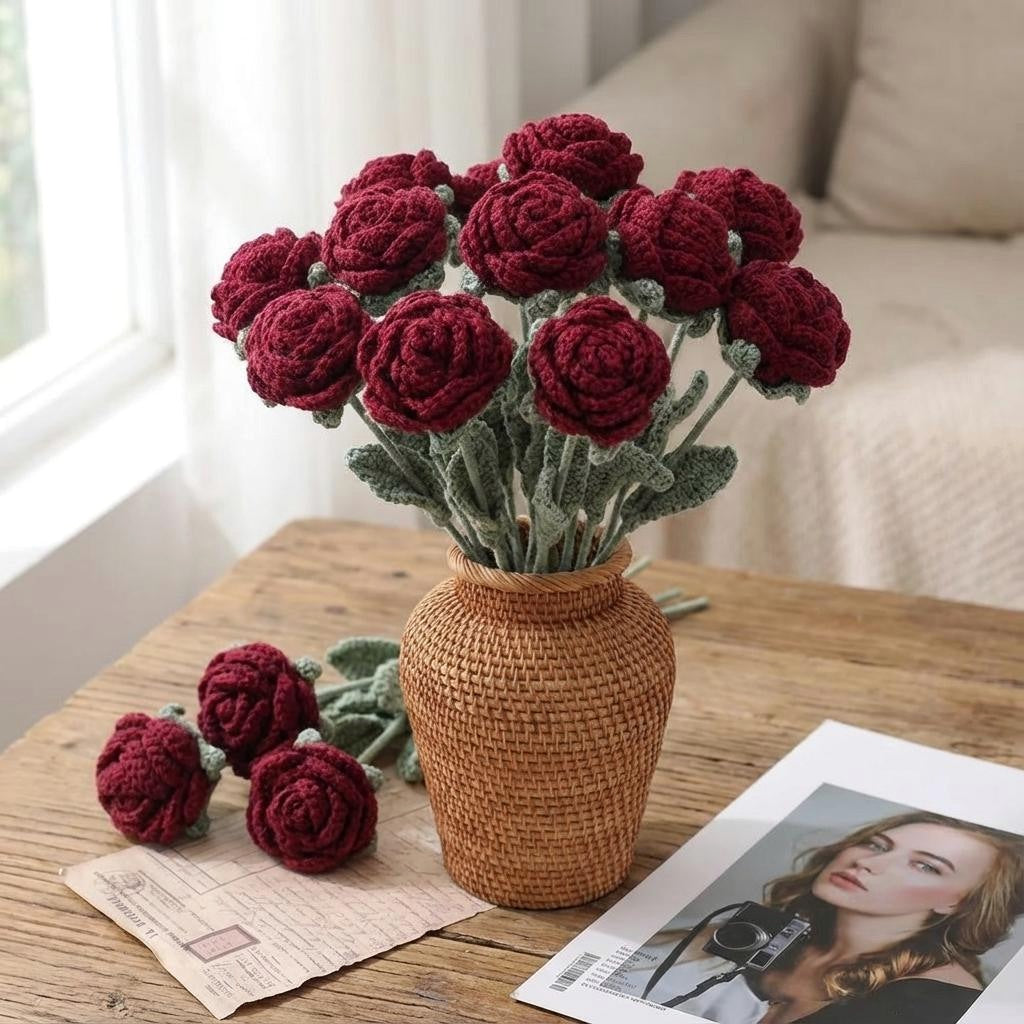 Valentine Crochet Rose - image 1