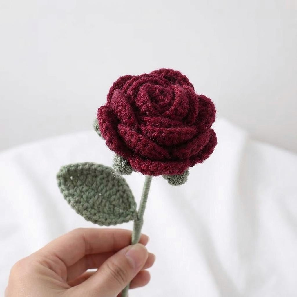 Valentine Crochet Rose - image 4