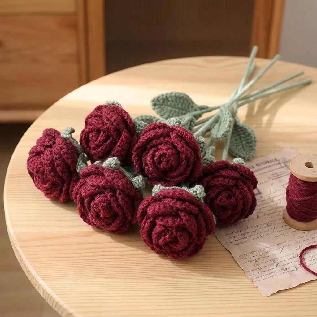 Valentine Crochet Rose - image 5