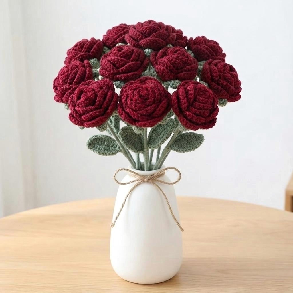Valentine Crochet Rose - image 6