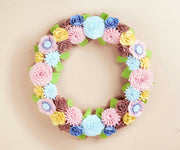 Welcome Felt Floral Wreath - image 1