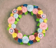 Welcome Felt Floral Wreath - image 4