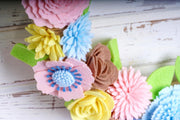 Welcome Felt Floral Wreath - image 5