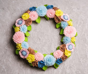 Welcome Felt Floral Wreath - image 6