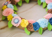 Welcome Felt Floral Wreath - image 8