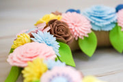 Welcome Felt Floral Wreath - image 9
