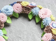 Welcome Felt Floral Wreath - image 10