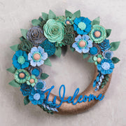 Welcome Felt Floral Wreath - Style 2 - image 2
