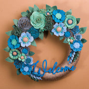 Welcome Felt Floral Wreath - Style 2 - image 4