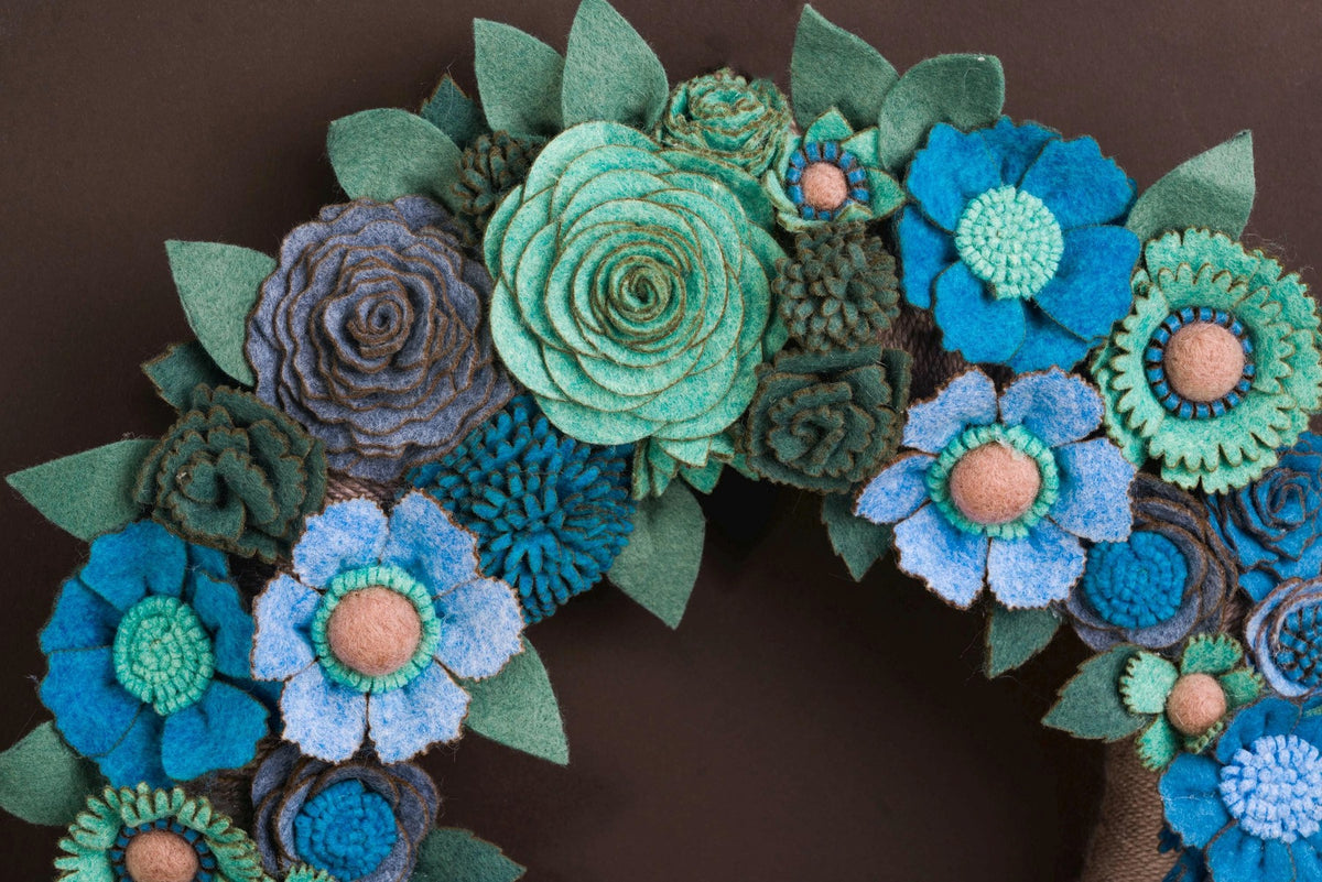 Welcome Felt Floral Wreath - Style 2 - image 5