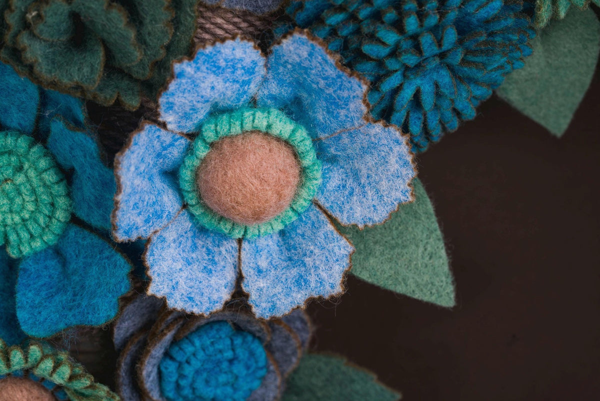 Welcome Felt Floral Wreath - Style 2 - image 9