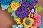 Wildflower Felt Wreath - image 2